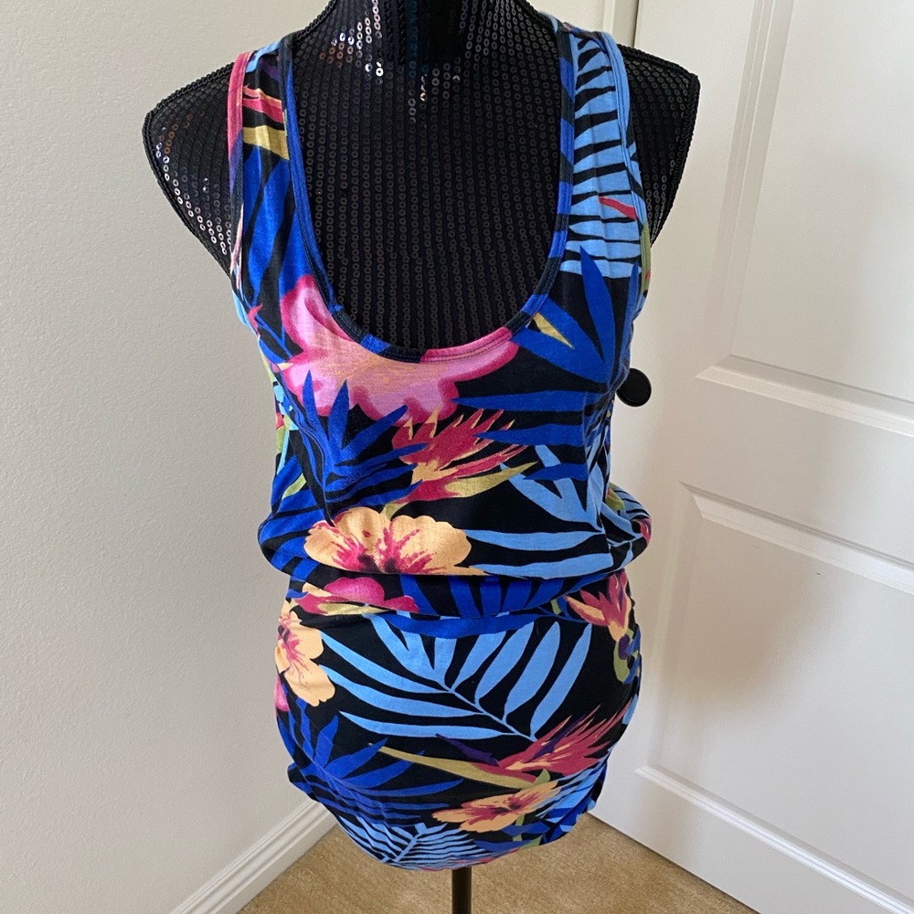 Tropical stretch dress